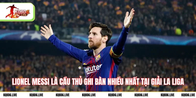 Lionel Messi là cầu thủ ghi bàn nhiều nhất tại giải La Liga